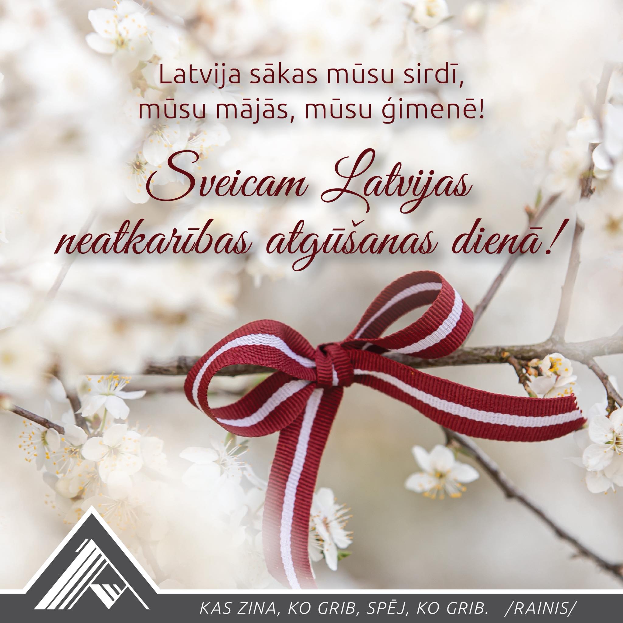 Sveicam Latvijas neatkarības atgūšanas dienā!